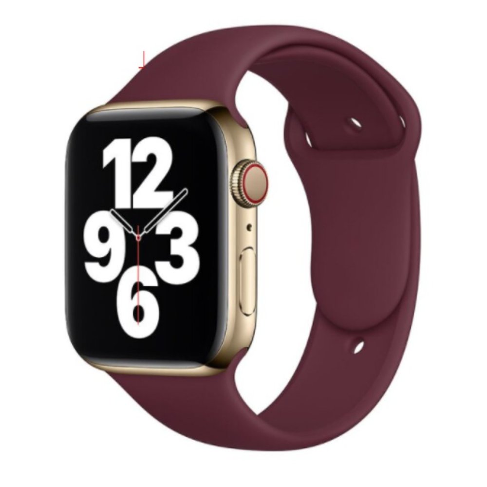 NEW BAND WineRed Sport Silicone For Apple Watch